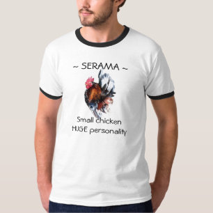 Persoonlijkheid kleine Chicken Huge T-shirt
