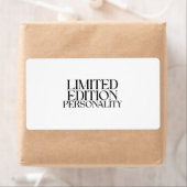 Persoonlijkheid Limited Edition Zakelijk Verzenden Etiket (Insitu)