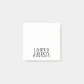 Persoonlijkheid met beperkte oplage Sarcasme typog Post-it® Notes (Voorkant)