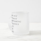 Persoonlijkheid Rooster Chinees Zodiac Verjaardag  Matglas Koffiemok (Voorkant links)