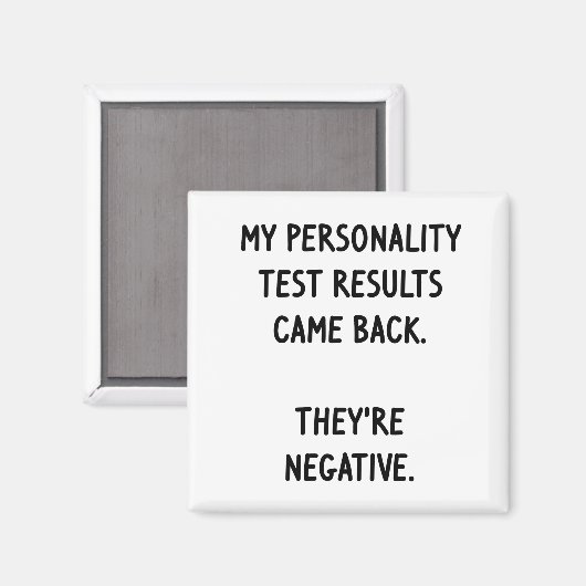 Persoonlijkheidstest Magneet (Voorkant / Achterkant)