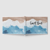 Persoonsbedekking op oceaanachtergrond gastenboek (Volledig)