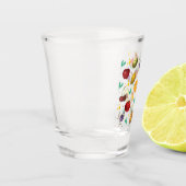 Persoonsbenaming tropische groenten en fruit shot glas (Links)