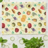 Persoonsbenaming tropische groenten en fruit theedoek (Gevouwen)