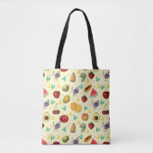 Persoonsbenaming tropische groenten en fruit tote bag (Voorkant)