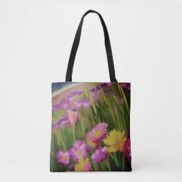 Persoonsbloemen in de Waterverf van Dusk - Floral  Tote Bag