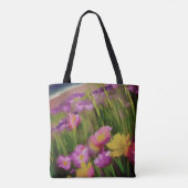 Persoonsbloemen in de Waterverf van Dusk - Floral  Tote Bag (Achterkant)