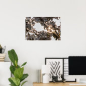 Persoonsbloesems van appelboom met carpe Diem Poster (Thuiskantoor)