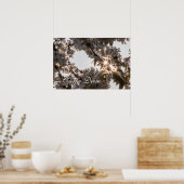 Persoonsbloesems van appelboom met carpe Diem Poster (Keuken)