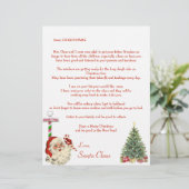 Persoonsbrief van de kerstman aan uw kind Noordpoo (Staand voorkant)