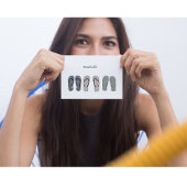 Persoonsduur, teenslippers briefkaart