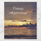 Persoonsgebonden waslabel wijn etiket (Enkel label)