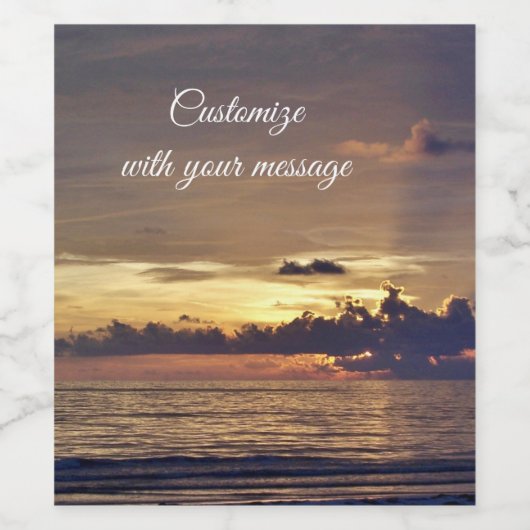 Persoonsgebonden waslabel wijn etiket (Enkel label)