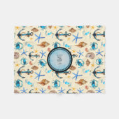 Persoonsgebonden Zee en strand Fleece Deken (Voorkant (Horizontaal))