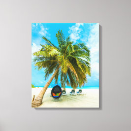 Persoonsgegevens op Maldiven canvasafdruk 2 Canvas Afdruk