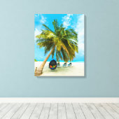 Persoonsgegevens op Maldiven canvasafdruk 2 Canvas Afdruk (Insitu (Houten vloer))