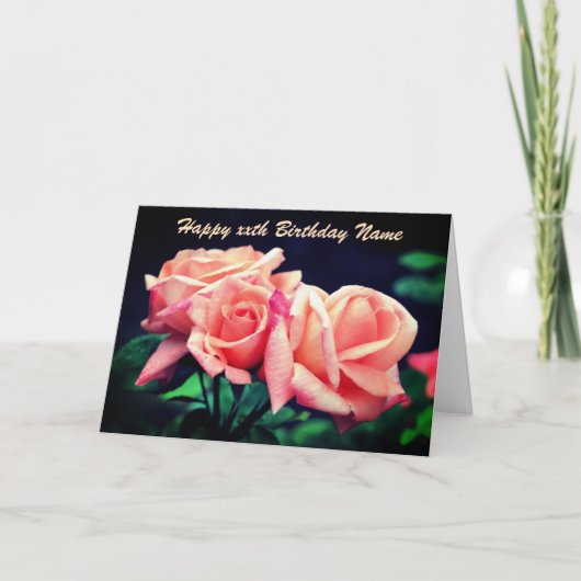 Persoonsgegevens Roos Bloedvlakte Aangepaste verja Kaart (Voorkant)