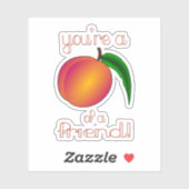 Persoonsgegevens van een vriend sticker (Vel)