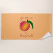 Persoonsgegevens van een vriend strandlaken (Voorkant)