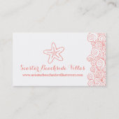 Persoonskaarten voor zeesterkoraal visitekaartje (Voorkant)