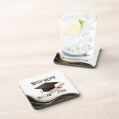 Persoonsnaam, hoogleraar afgestudeerd in 2023 bier onderzetter (Rechterzijde)