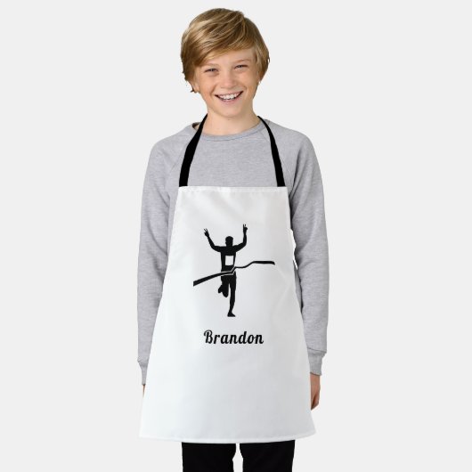 Persoonsnaam marathon Runner Track Cross Country R Schort (Gedragen)