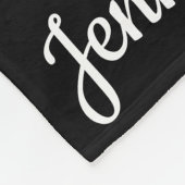 Persoonsnaam met maximaal 40 andere namen fleece deken (Hoek)