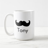 Persoonsnaam Mustache de heer mok (Links)