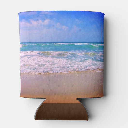 Persoonsnaam strand en Zee Blikjeskoeler (Achterkant)