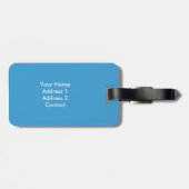 Persoonsnaam strand en zeebaars bagagelabel (Achterkant horizontaal)