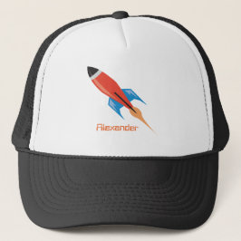 Persoonsnaam van Space Rocket Boys Trucker Pet