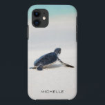 Persoonsnaam van tarwestratie | NATUUR Case-Mate iPhone Case<br><div class="desc">Dit ontwerp is voorzien van een baby schildpad waardoor het naar de oceaan gaat nadat het geboren is. Personaliseer door de tekst in het tekstvakje uit te geven of tekst voor geen naam te schrappen. #schildpad #sealife #oceaan #seaturtle #leatherback #strand #sealife #personalized #iPhonecase</div>