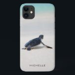 Persoonsnaam van tarwestratie | NATUUR Case-Mate iPhone Case<br><div class="desc">Dit ontwerp is voorzien van een baby schildpad waardoor het naar de oceaan gaat nadat het geboren is. Personaliseer door de tekst in het tekstvakje uit te geven of tekst voor geen naam te schrappen. #schildpad #sealife #oceaan #seaturtle #leatherback #strand #sealife #personalized #iPhonecase</div>