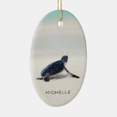 Persoonsnaam van tarwestratie | NATUUR Keramisch Ornament (Rechts)