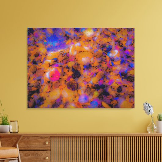 Persoonsonderdrukking, Rocks en Sea Shells Canvas Afdruk (Insitu (Woonkamer))