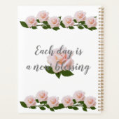 Persoonsplanner voor pit en witte rozen planner (Achterkant)
