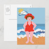 Persoonsvakantie Feestdagenkaart (Voorkant / Achterkant)