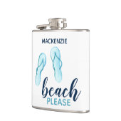 Persoonswisselaar alsjeblieft Turquoise Flip Flips Heupfles (Links)