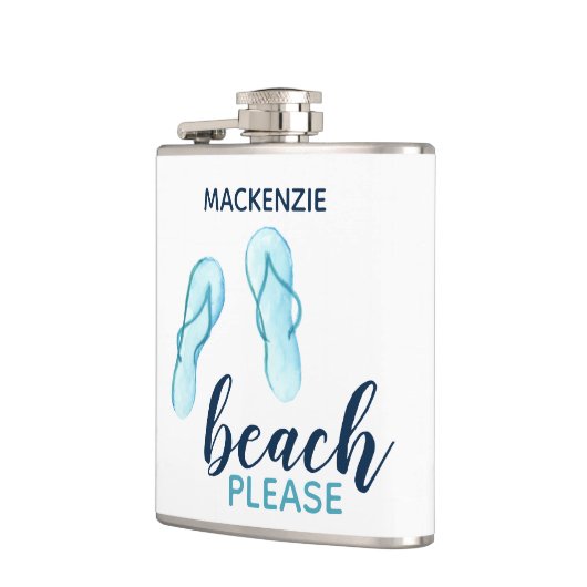 Persoonswisselaar alsjeblieft Turquoise Flip Flips Heupfles (Links)