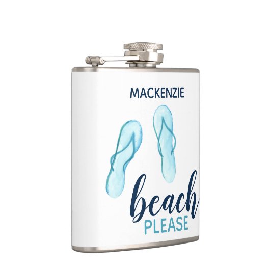 Persoonswisselaar alsjeblieft Turquoise Flip Flips Heupfles (Rechts)