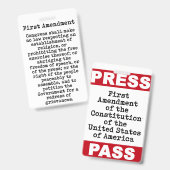 Perspas Eerste Amendement Badge (Voor- en achterkant)