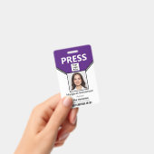 Perspasfoto met streepjescode en logo ID-badge Badge (Handheld)