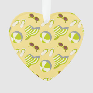 Perspatrooster met zonnebrillen en zonnezonnebrand ornament