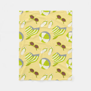Perspatrooster met zonnebrillen en zonnezonnepanel fleece deken