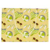 Perspatrooster met zonnebrillen en zonnezonnepanel groot cadeauzakje (Achterkant)