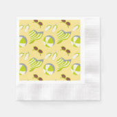 Perspatrooster met zonnebrillen en zonnezonnepanel servet (Voorkant)