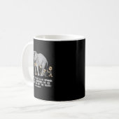 Perspectief citaat Marcus Aurelius Elephant Illust Koffiemok (Voorkant links)