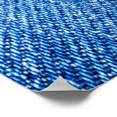 Perspectief en close-up weergave van textuur van b poster (Hoek)