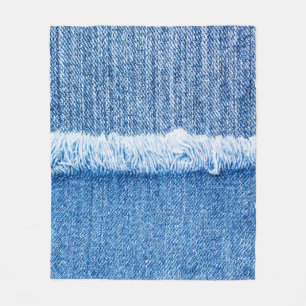 Perspectief en uitzicht om de structuur van blauwe fleece deken