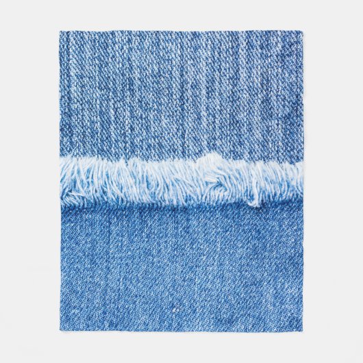 Perspectief en uitzicht om de structuur van blauwe fleece deken (Voorkant)